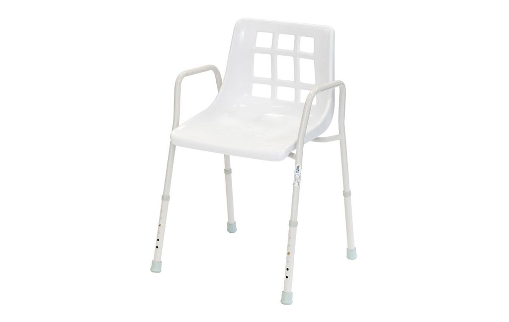 Alerta Stationery Shower Chair, Adjustable Height - ALT-BE005