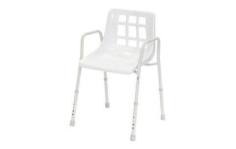 Alerta Stationery Shower Chair, Adjustable Height - ALT-BE005