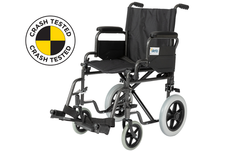 Alerta Car Transit Folding Crash Tested Wheelchair ALT-1100 Transport in Vehicles Travel