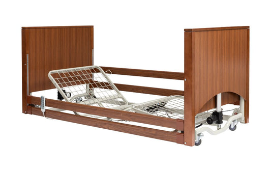 Lit médicalisé à profilage électrique Alerta Lomond Low Floor 2 avec 4 sections Hi-Lo Hôpital Communauté ALT-LB-F
