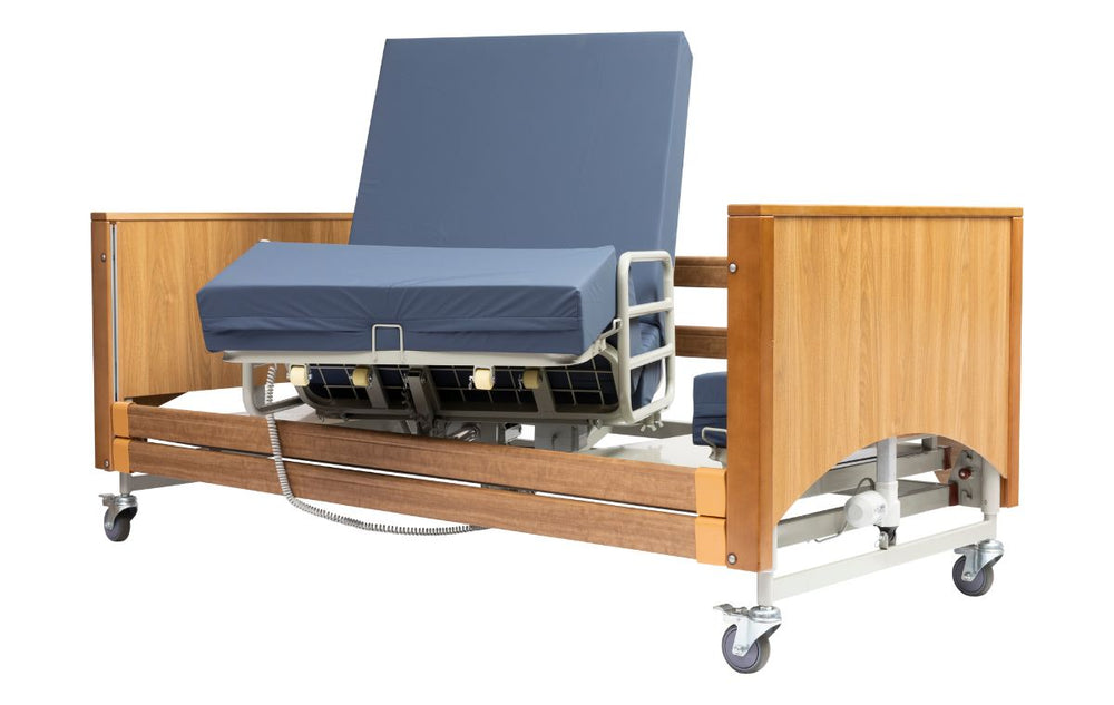 Alerta Lomond Rotate Stand Up Bed in Oak - ALT-LB-RO Adjustable Hospital Type Bed Sit Stand