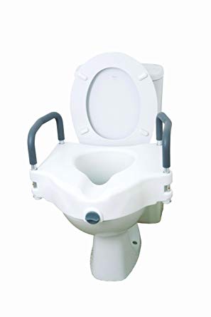 Drive DeVilbiss 2 in 1 Locking Elevated Toilet Seat 12027RA