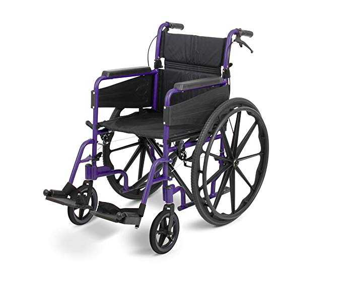 Days Escape Lite Sturdy Comfy Lightweight Self Propelled Wheelchair Light Blue Narrow Standard Wide