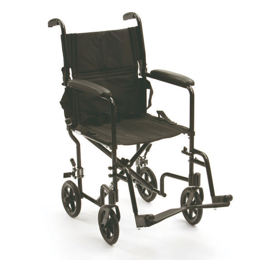 Fauteuil de transport pliable en aluminium Drive DeVilbiss ATC19-BK
