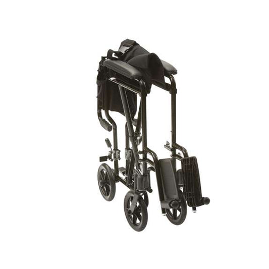 Fauteuil de transport pliable en aluminium Drive DeVilbiss ATC19-BK