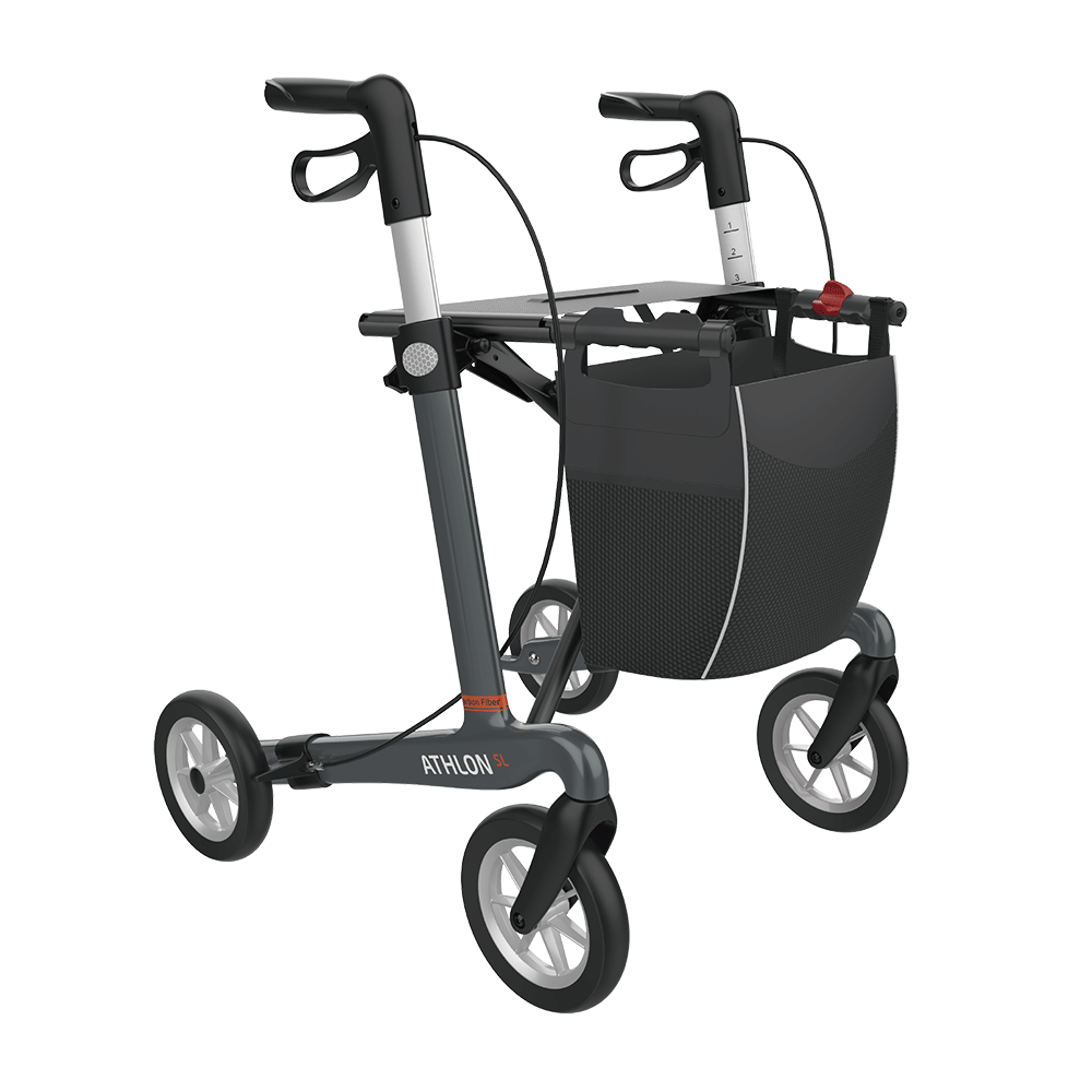 Déambulateur pliant léger Rehasense Server CF à 4 roues CRBKL60UK