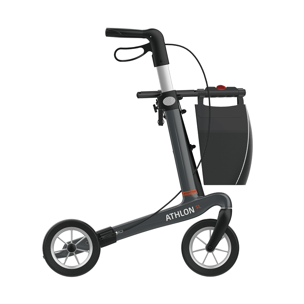 Déambulateur pliant léger Rehasense Server CF à 4 roues CRBKL60UK