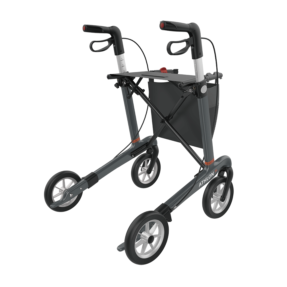 Déambulateur pliant léger Rehasense Server CF à 4 roues CRBKL60UK
