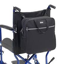 Drive Medical Backpack Wheelchair Rear Shopping Bag Adjutable slip on RT-WCBAG1