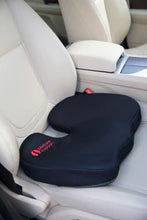 Coussin de siège auto ergonomique pour sciatique et mal de dos avec découpe du coccyx