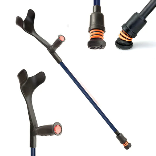 Flexyfoot Open Cuff Soft Grip Adjustable Crutch Single CRUTCH-02-S