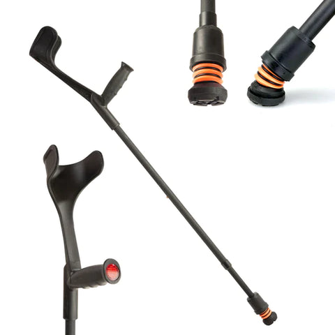 Flexyfoot Open Cuff Soft Grip Adjustable Crutch-Single - CRUTCH-02-S