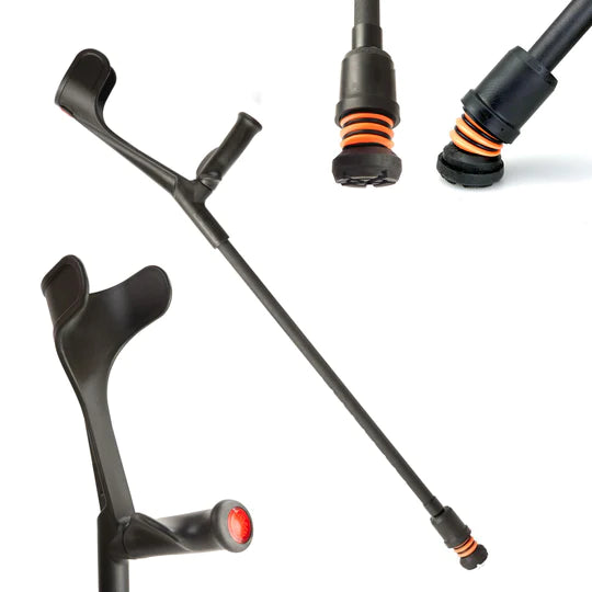 Flexyfoot Open Cuff Comfort Grip Adjustable Crutch - Single - CRUTCH-04-S