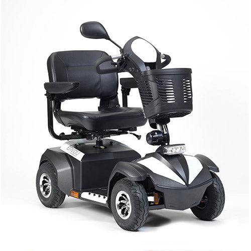 Drive Medical Envoy 4 MPH Mobility Scooter Mid Range Red Blue White Silver