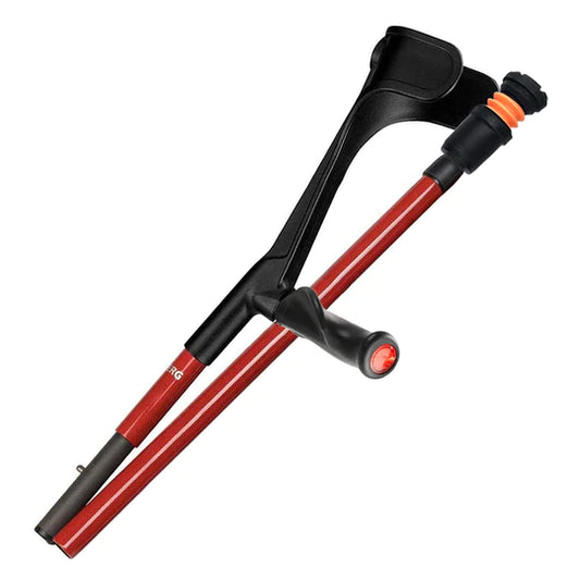 Béquilles confortables Flexyfoot en fibre de carbone à manchette ouverte et pliantes - CRUTCH-07-P