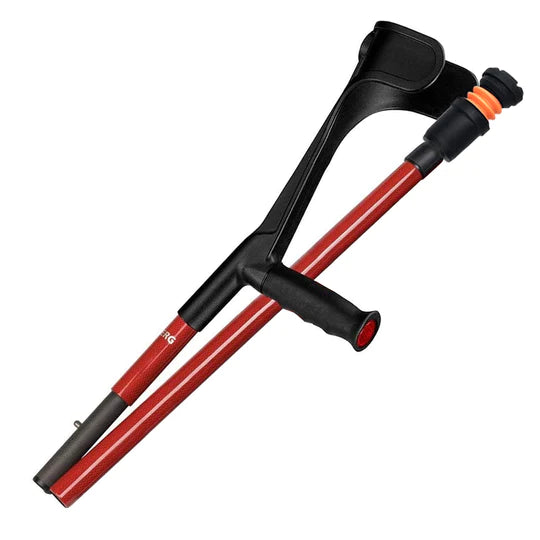 Flexyfoot Open Cuff Carbon Fibre Folding Soft Grip Crutches - CRUTCH-06-P