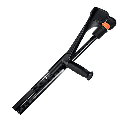 Béquilles pliantes Flexyfoot en fibre de carbone à manchette ouverte et poignée souple - CRUTCH-06-P