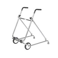 Roma Folding Rollator Walker Chrome Wheeled Zimmer Frame 2245A