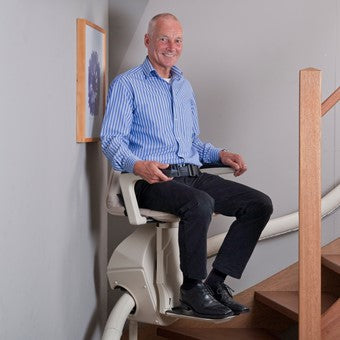 Handicare Freelift Van Gogh External Curved Reconditioned and New( Free Curve ) Stairlift