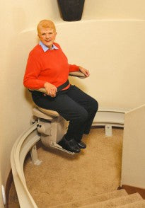 Bruno Homeadapt Elite Heavy Duty Curved Stairlift 30 Stone Weight Limit Reconditioned or New Fully Installed