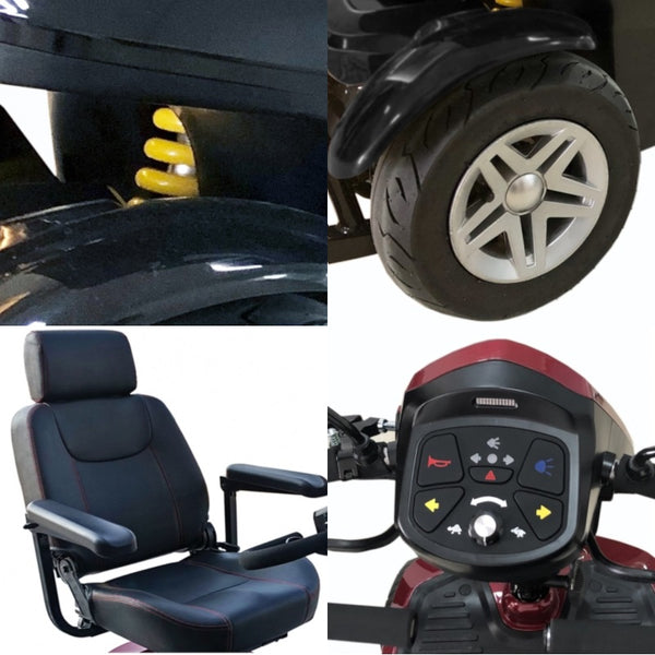 Kymco Komfy 8 Mobility Scooter 8mph with suspension heavy duty 25 stone weight limit