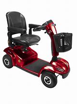 Invacare Leo Mobility Scooter 4 Wheel Blue Silver Red