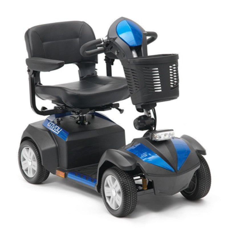 Drive Medical Envoy 4 MPH Mobility Scooter Mid Range Red Blue White Silver