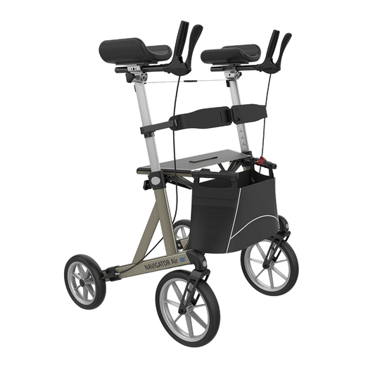 Déambulateur Rollator Léger d'Extérieur Rehasense avec Accoudoirs Avant Navigator Air Grand NACHL600