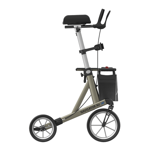 Déambulateur Rollator Léger d'Extérieur Rehasense avec Accoudoirs Avant Navigator Air Grand NACHL600