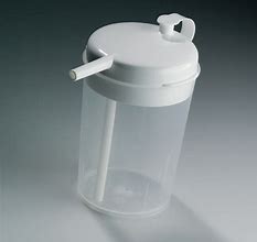 Able2 Aidapt Novo Plastic Drinking Safety Elderly Cup Mug Flask with Spout Dysphagia Lying Down Spill Proof Non Spill Sealed PR65075