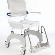 Invacare Ocean Ergo Shower Commode Mobile Wheeled Footplate Chair 1641793