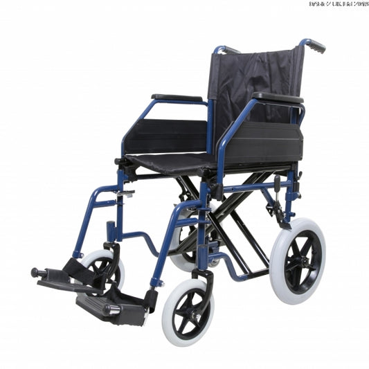 Able2 Blue Transit Folding Wheelchair PR32100