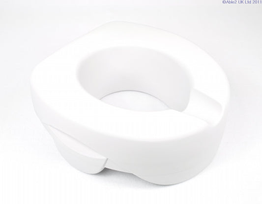 Able2 4" Height Raiser Soft Waterproof Padded Rehosoft Raised Toilet Seat PR50001