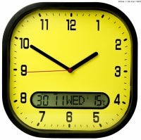 Able2 High Contrast Day-Date Wall Clock - PR70106