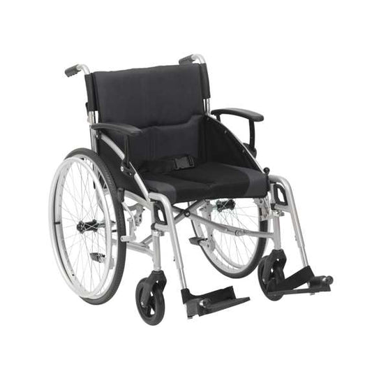 Fauteuil roulant pliant léger autopropulsé Drive DeVilbiss Phantom LPHWCSP19SIL