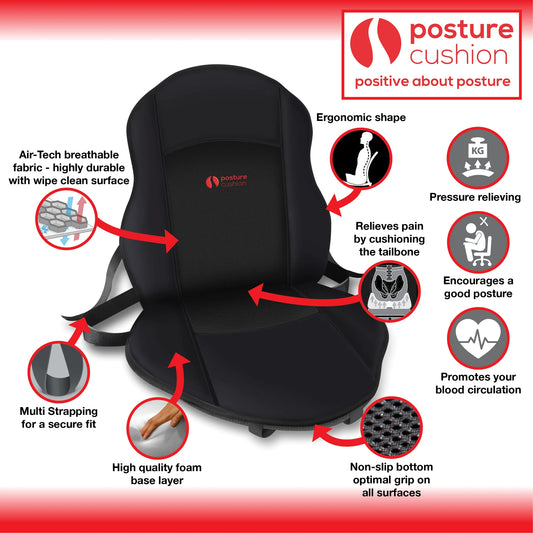 Coussin de siège auto adoucissant utile, pour voiture, bureau, travail, soulagement de la sciatique