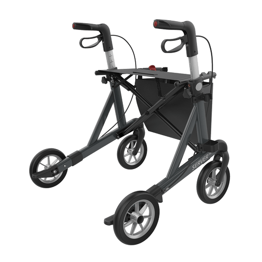 Rehasense Server HD Déambulateur à 4 roues Bariatrique Large et Robuste Pliant HRSGL60UK