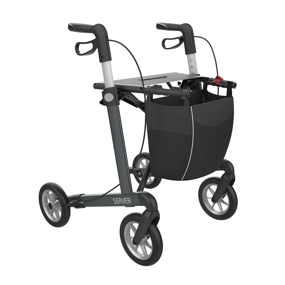 Rehasense Medium Server Rollator Walker 4 Wheel SRWRM