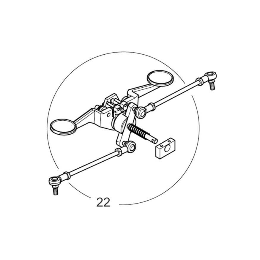 Foot Pedal Mechanism for Joerns Oxford Advance Mobile Hoist 0Y0041