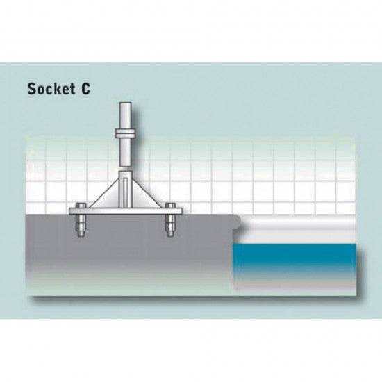 Joerns Oxford Dipper Pool hoist Fixing Socket C for Bathing Hoist OP10016