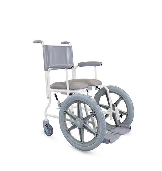 Chaise de douche mobile Prism Freeway T50 à grandes roues avant de 440 mm de large 1601T50C