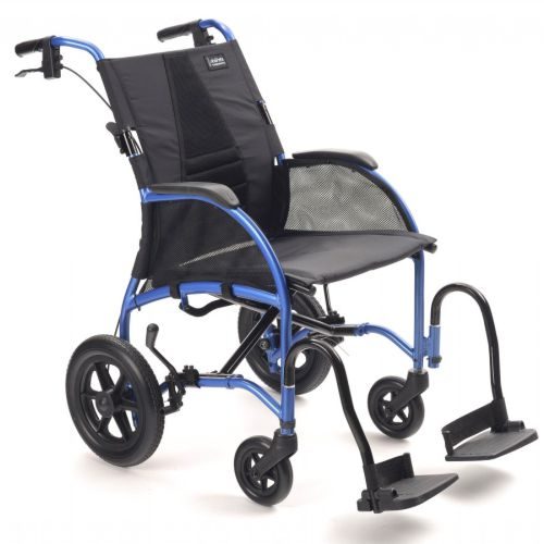 Fauteuil roulant d'accompagnement à petites roues TGA Strongback Curved Back Transit Ultra léger avec ou sans accoudoirs escamotables