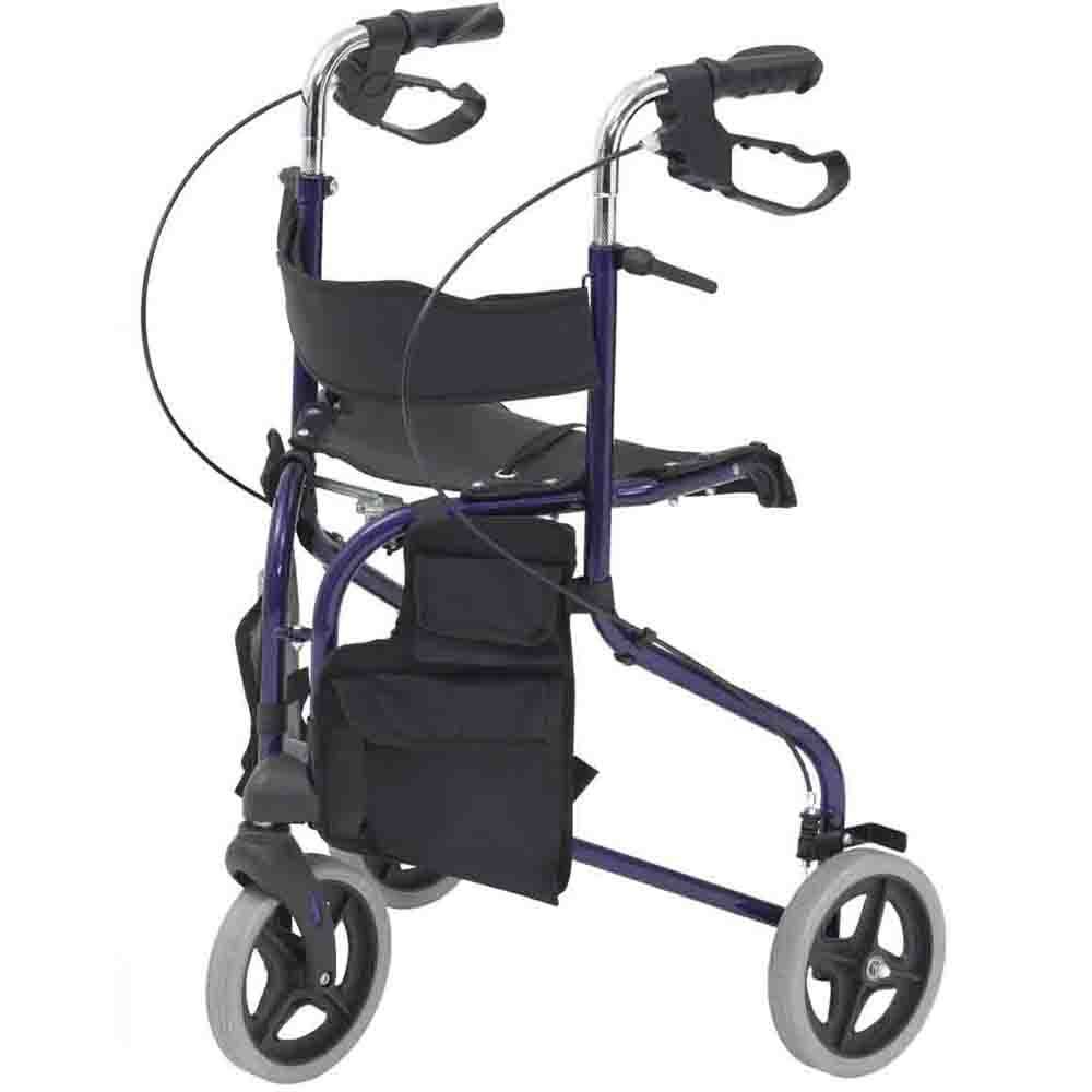 Drive DeVilbiss Tri Walker With Seat 3 Wheel Lightweight TWO17