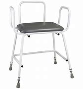 Aidapt Torbay Bariatric Perching Stool With Arms and Plain Back VG870W
