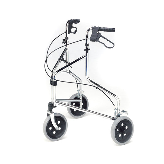 Roma Medical Tri Déambulateur à 3 roues avec sac, Chrome Bleu 2320