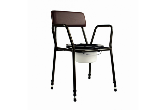 Chaise percée Ultimate Healthcare réglable en hauteur marron UTOC1021-2