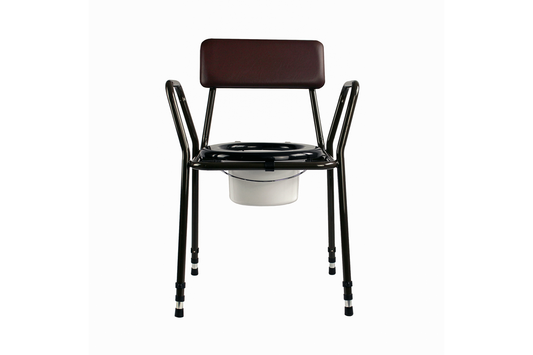 Chaise percée Ultimate Healthcare réglable en hauteur marron UTOC1021-2