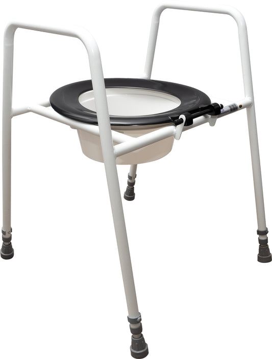 Aidapt Solo Skandia Adjustable Height Toilet Frame with Sleeve VR157
