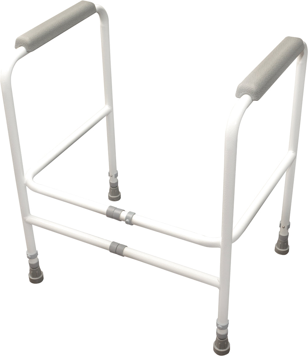 Aidapt Broadstairs White Toilet Frame Adjustable Height and Width VR202