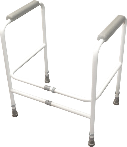 Aidapt Broadstairs White Toilet Frame Adjustable Height and Width VR202